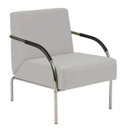 SPA 1 chrom, koženka AN 052 - koženka šedá